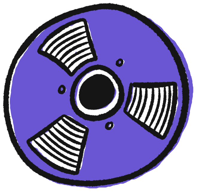 Illustration of a tape reel
